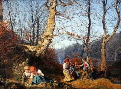 Early Spring in Vienna Forest by Ferdinand Georg Waldmuller